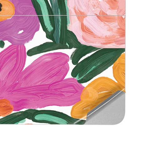 Bouffants and Broken Hearts Painterly Garden Surface Laptop Studio Skin